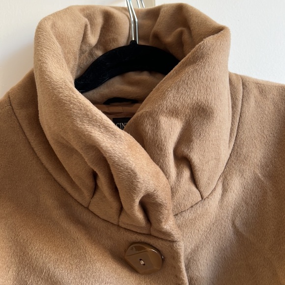 Belted camel Cinzia Rocca coat - Picture 4 of 5